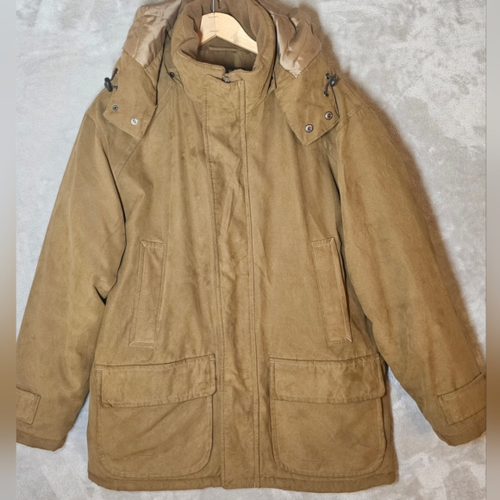 John Henry Men's Heavyweight‎ Jacket With removable Hood Many Pockets.